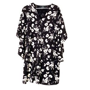 Lauren Ralph Lauren Caftan Black Floral Dr…
